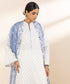 Women's Unstitched Lawn Printed Off White 3 Piece Suit